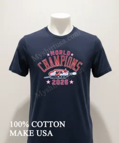 Usa Hockey World Champions 2026 Logo funny america t-shirts