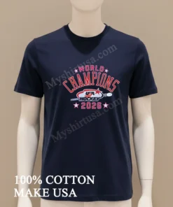Usa Hockey World Champions 2026 Logo funny america t-shirts
