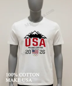 Usa Milano Cortina One For All 2026 Mountain funny america t-shirts