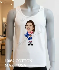 Usa Olympic Hockey Player With Gold Medal And Flag funny america t-shirts