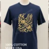 Usa Salty Goon Gear Fierce Eagle Holding Ice Hockey Stick Shirt Navy Shirt