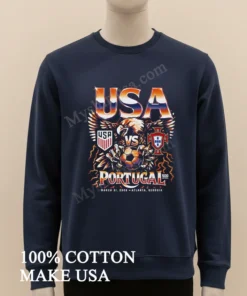 Usa Vs Portugal Soccer Ball Eagle Atlanta Georgia March 31 2026 funny america t-shirts