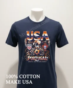 Usa Vs Portugal Soccer Ball Eagle Atlanta Georgia March 31 2026 funny america t-shirts