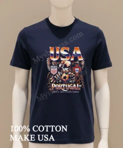 Usa Vs Portugal Soccer Ball Eagle Atlanta Georgia March 31 2026 funny america t-shirts