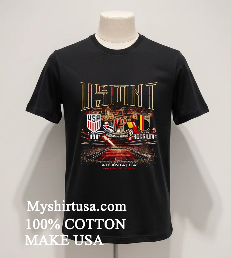 Usmnt Usa Vs Belgium Atlanta Georgia March 28 2026 Stadium Shirt Balck Shirt
