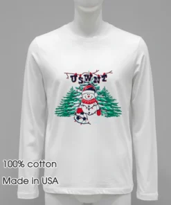 Uswnt Holiday Snowman Christmas Shirt