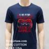V Is For Video Games Valentine Day Shirt Navy Shirt