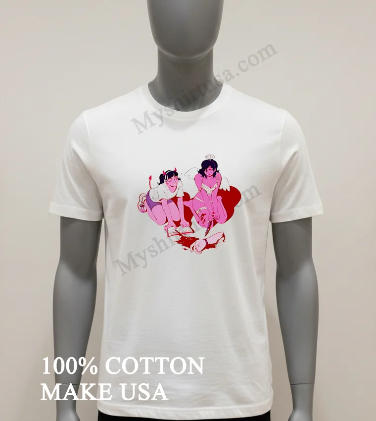 Valentines Cut And Sew Wide Body funny america t-shirts - white-t-shirt Valentines Cut And Sew Wide Body Shirt White T Shirt 1