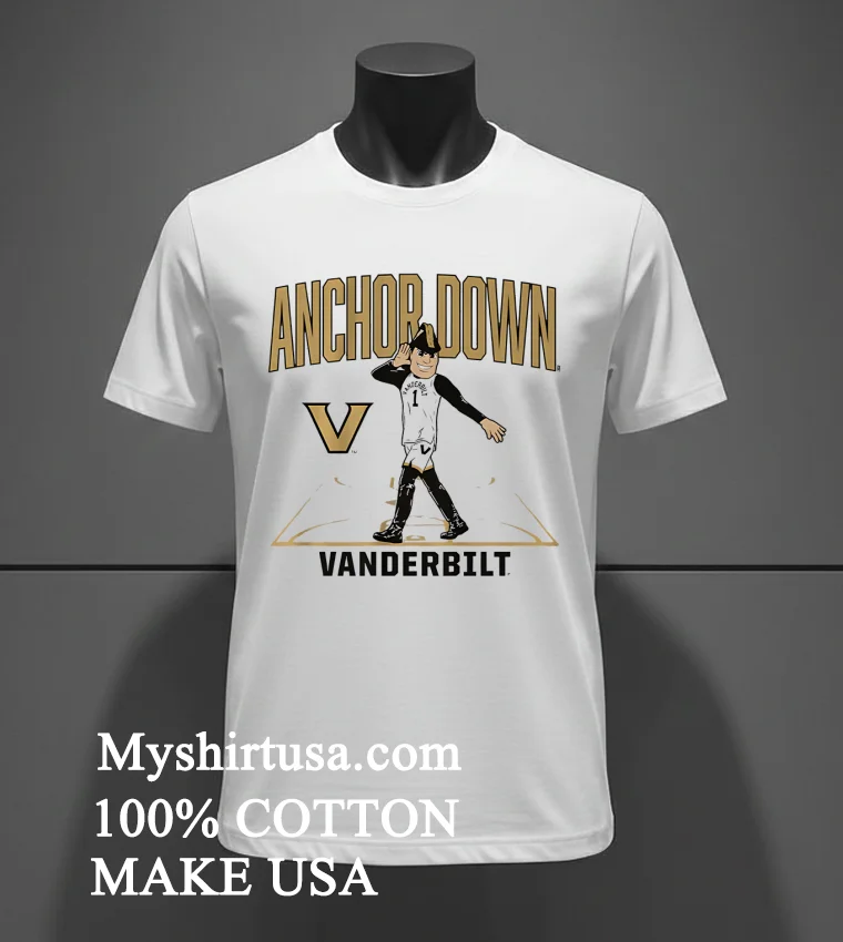 Vanderbilt Basketball Mascot Court Shirt - white-t-shirt Vanderbilt Basketball Mascot Court Shirt White T Shirt 2