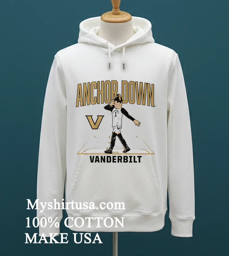 Vanderbilt Basketball Mascot Court Shirt White T Shirt