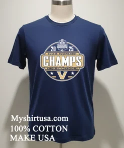 Vanderbilt Commodores 2025 Sec Soccer Tournament Champions Shirt