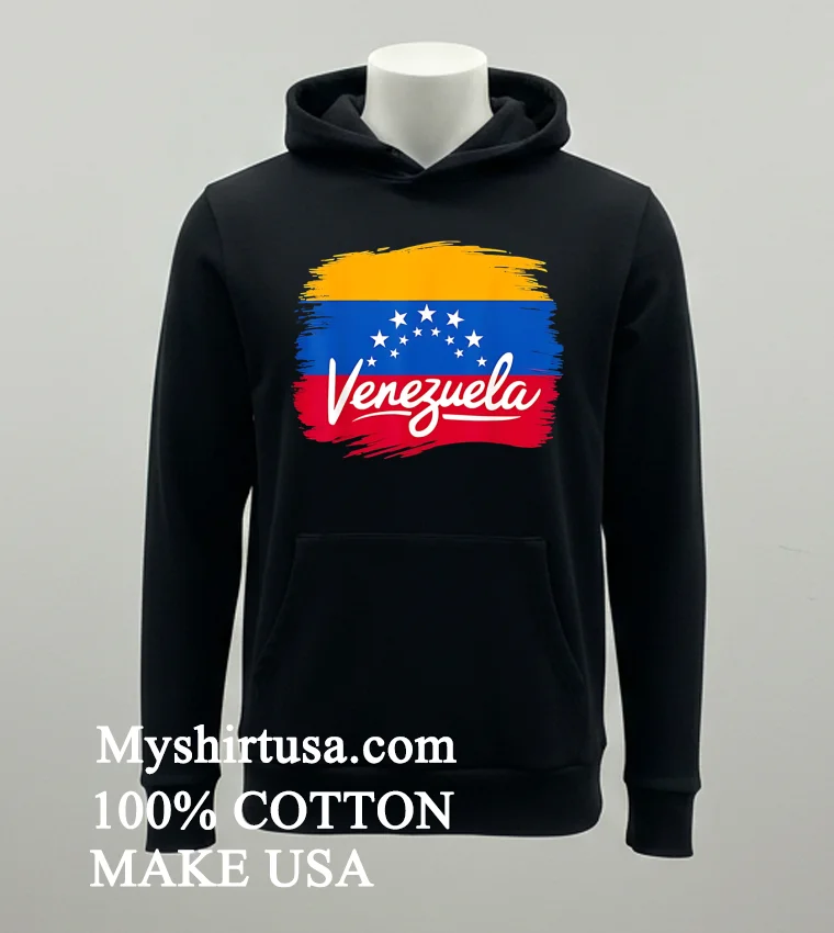 Venezuela Flag Proud American Venezuelan Shirt - balck-shirt Venezuela Flag Proud American Venezuelan Shirt Balck Shirt