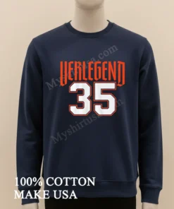 Verlegend 35 Detroit Tigers Pitcher Justin Verlander Tribute Graphic funny america t-shirts