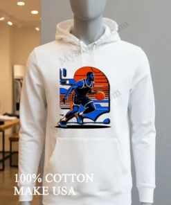 Vibrant Basketball Player Artwork funny america t-shirts