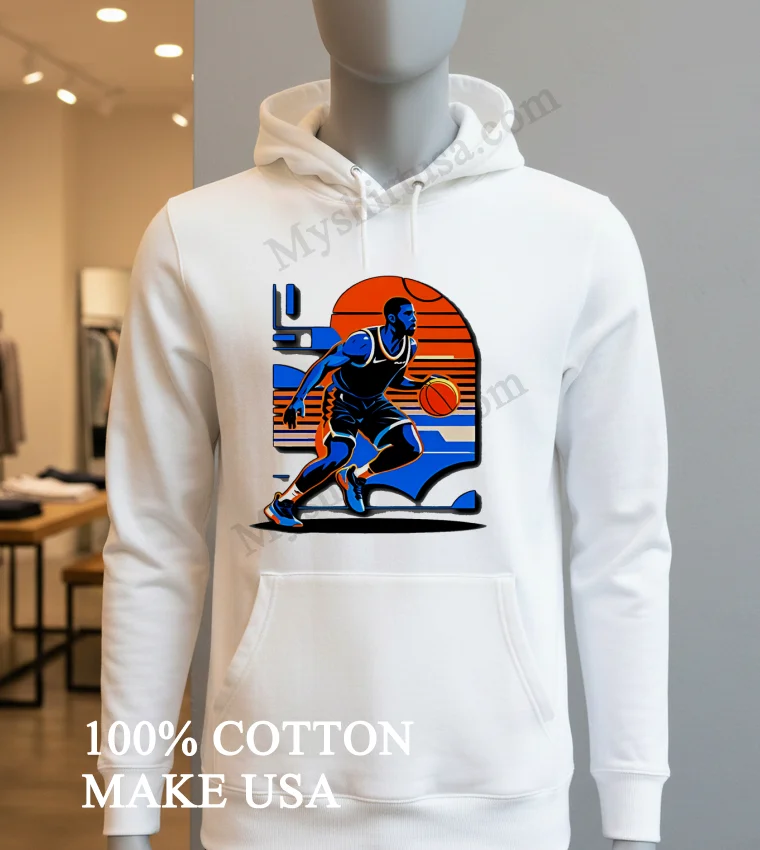 Vibrant Basketball Player Artwork Shirt Hoodie Shirt