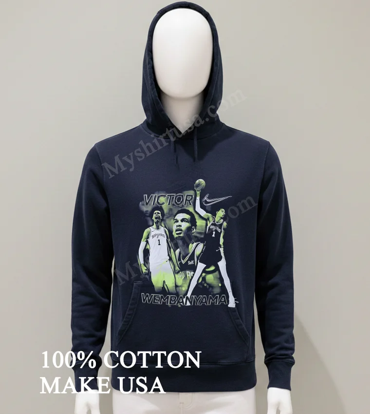 Victor Wembanyama San Antonio Spurs Basketball Slam Dunk Shirt Balck Shirt