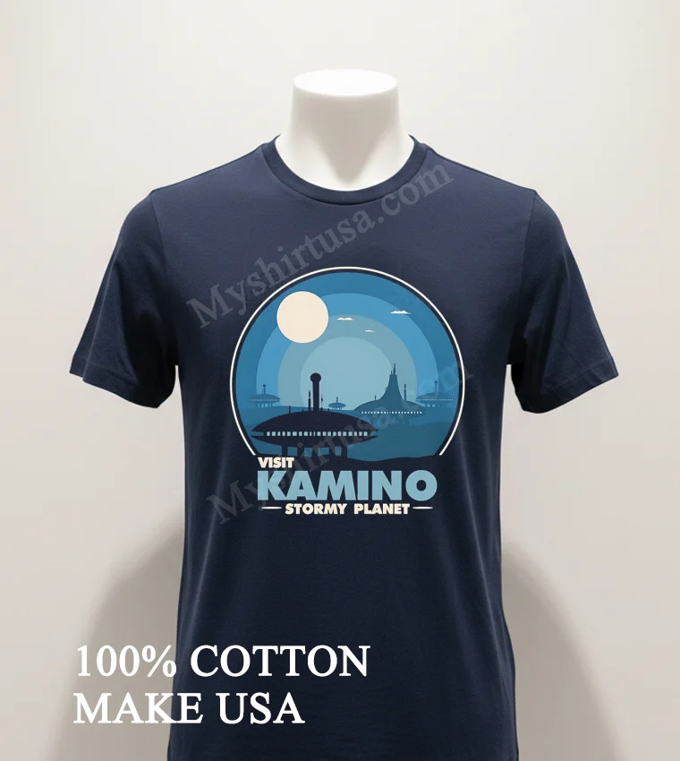 Visit Kamino Stormy Planet Star Wars funny america t-shirts - navy-shirt Visit Kamino Stormy Planet Star Wars Shirt Navy Shirt 1