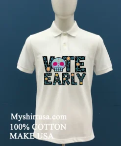 Vote Early Brocade Flowers Shirt