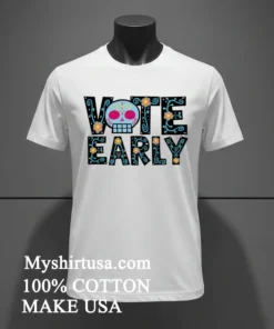 Vote Early Brocade Flowers Shirt