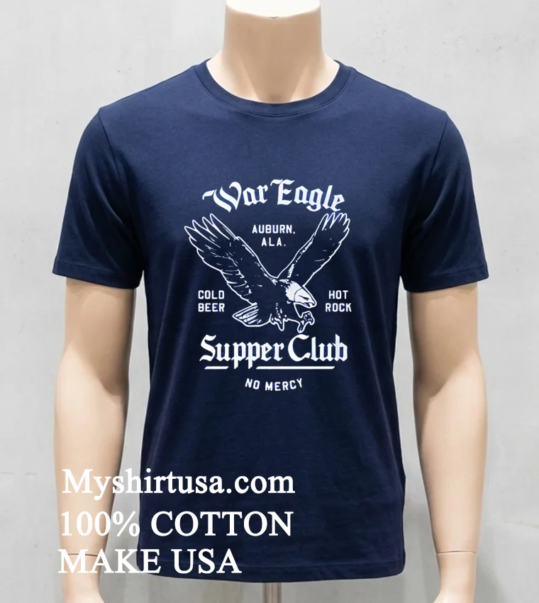 War Eagle Supper Club Shirt Navy Shirt