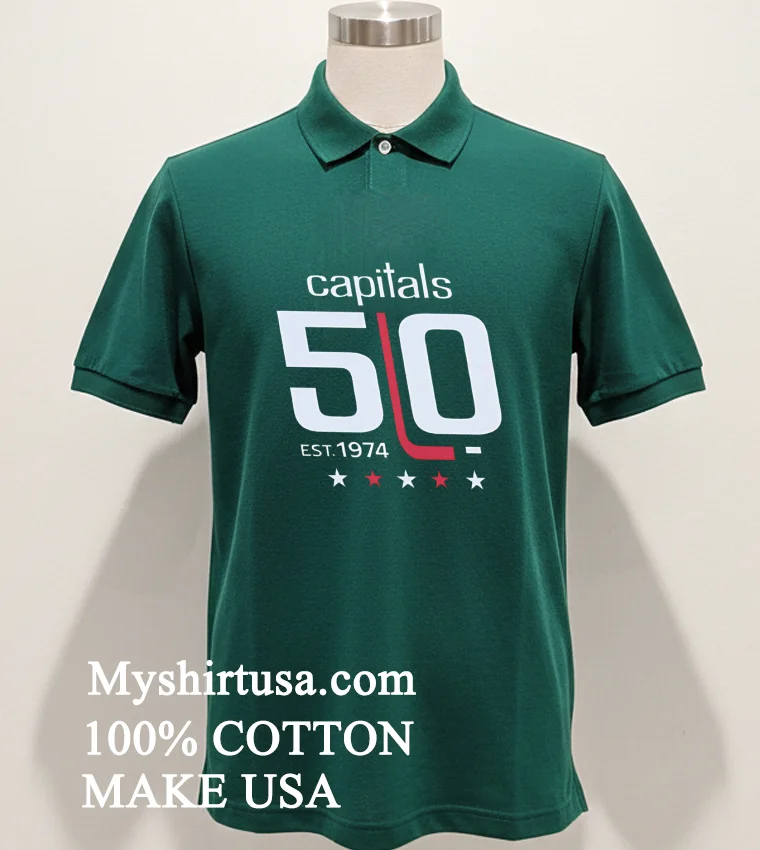 Washington Capitals 50th Anniversary Est 1974 Shirt Green Shirt