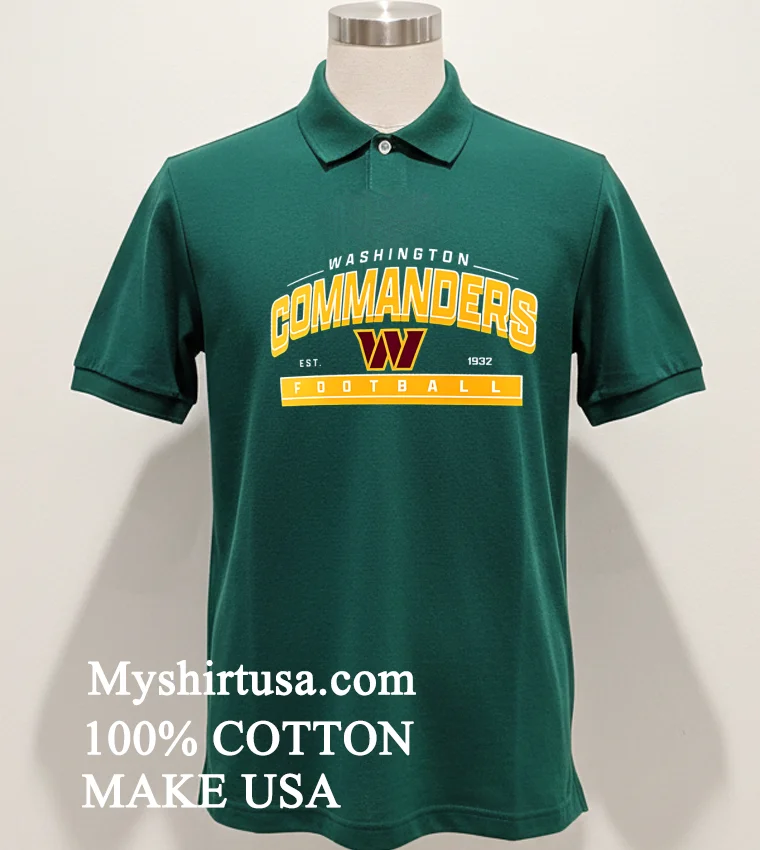 Washington Commanders Est 1932 Football Athletic Banner Shirt Green Shirt