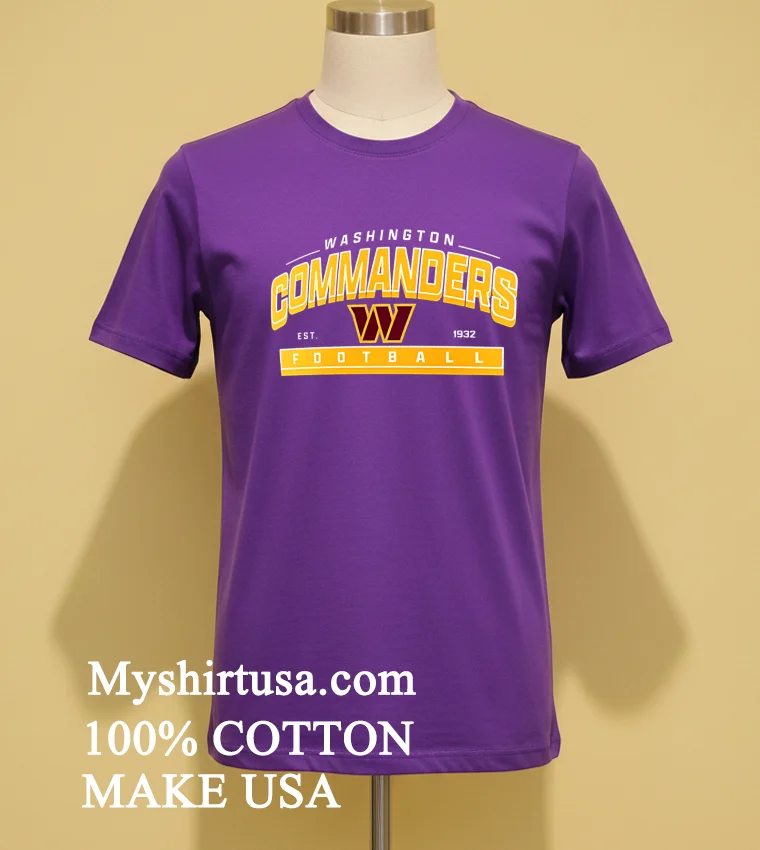 Washington Commanders Est 1932 Football Athletic Banner Shirt - purple-shirt Washington Commanders Est 1932 Football Athletic Banner Shirt Purple Shirt