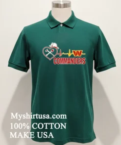 Washington Commanders Football 2025 Heart Rate Shirt