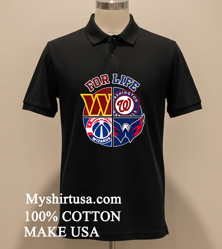 Washington For Life Logo Sports 2026 Shirt - balck-shirt Washington For Life Logo Sports 2026 Shirt Balck Shirt 1