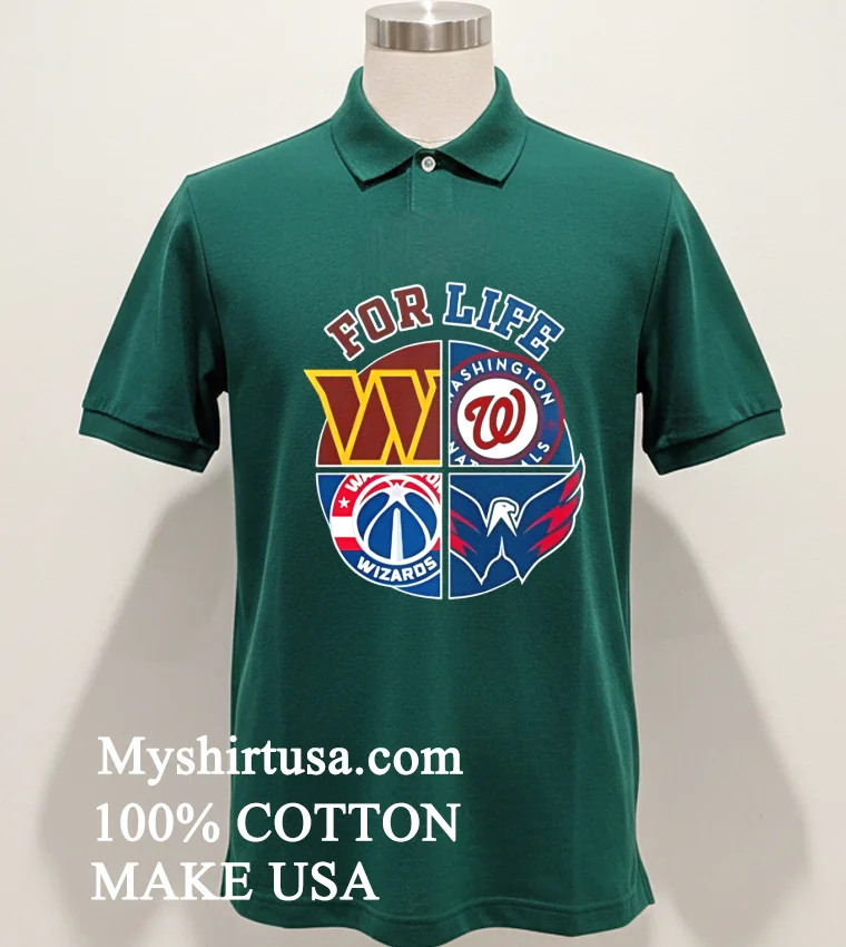 Washington For Life Logo Sports 2026 Shirt Green Shirt