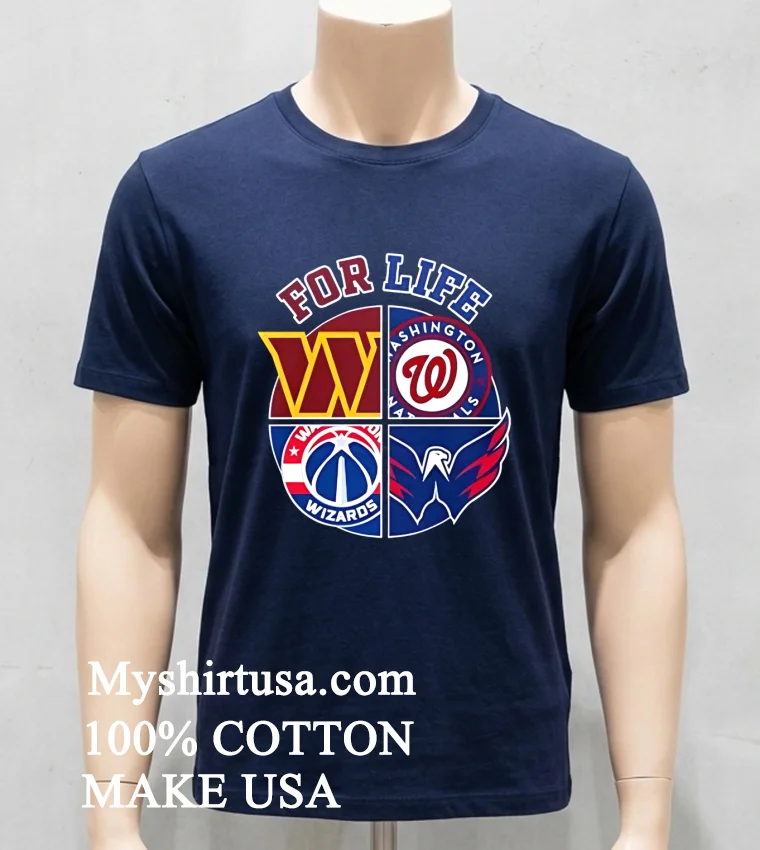 Washington For Life Logo Sports 2026 Shirt Navy Shirt