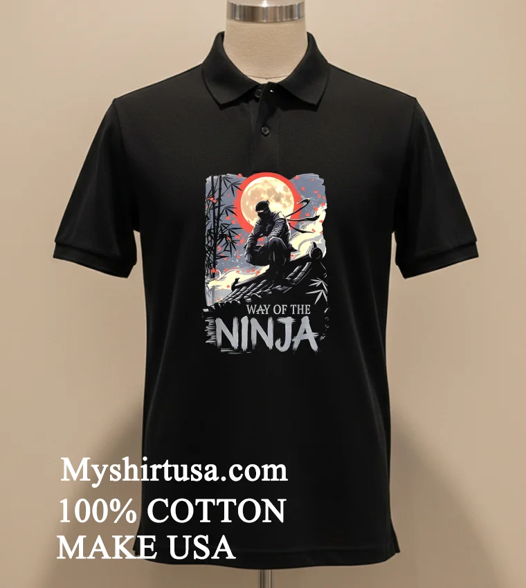 Way Of The Ninja Moon Night Shirt - balck-shirt Way Of The Ninja Moon Night Shirt Balck Shirt 2