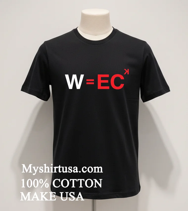 W=Ec Players Equation Blue Graphic funny america t-shirts - balck-shirt Wec Players Equation Blue Graphic Shirt Balck Shirt