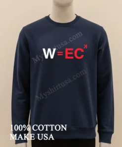 W=Ec Players Equation Blue Graphic funny america t-shirts
