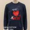 Welcome To The Mess Heart Scribble Graphic Shirt Long Sleve Shirt