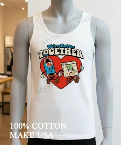 We Re Better Together Rc Cola And Pizza Map Heart Retro funny america t-shirts