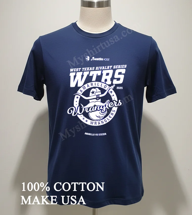 West Texas Rivalry Series Wtrs Amarillo Wranglers 2025 Shirt Navy Shirt 2
