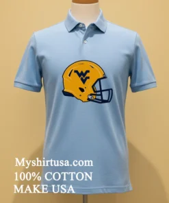 West Virginia Mountaineers American Football Helmet Shirt
