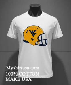 West Virginia Mountaineers American Football Helmet Shirt