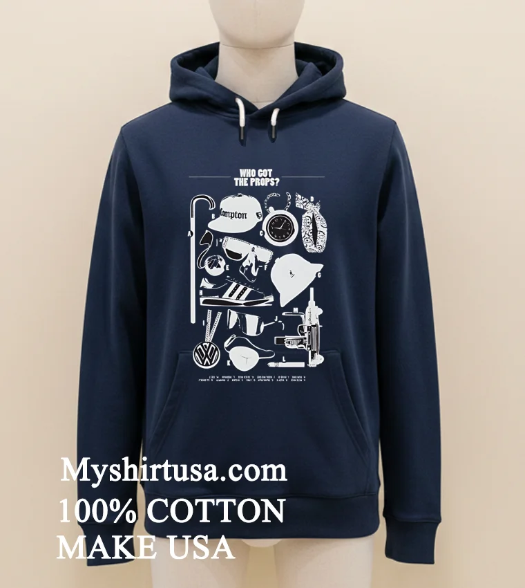 Who Got The Props Black Hip Hop Art Shirt - navy-shirt Who Got The Props Black Hip Hop Art Shirt Navy Shirt 2