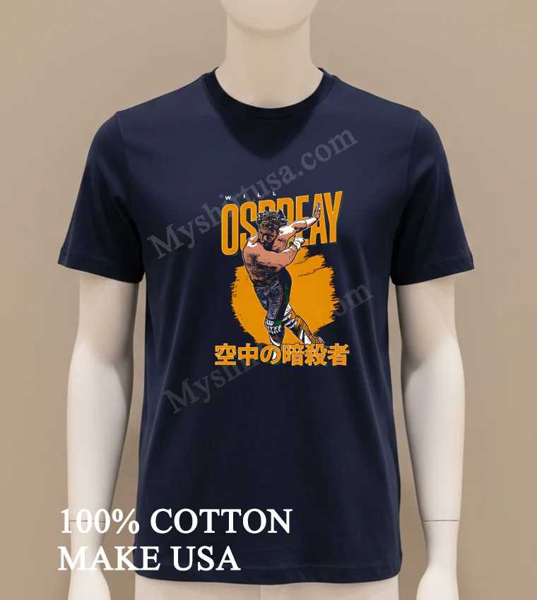Will Ospreay Hidden Blade Aew Shirt Navy Shirt