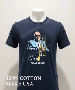 Willie Colón Salsa Musician Playing Trombone funny america t-shirts
