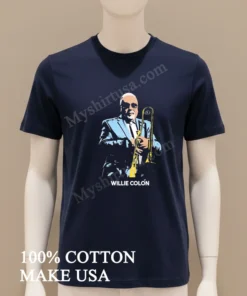 Willie Colón Salsa Musician Playing Trombone funny america t-shirts