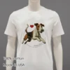 Wire Fox Terrier Portrait Vintage T Shirt White T Shirt 2