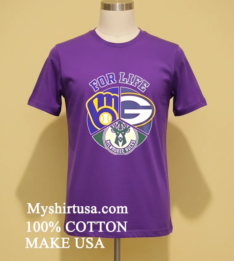 Wisconsin For Life Logo Sports 2026 Shirt - purple-shirt Wisconsin For Life Logo Sports 2026 Shirt Purple Shirt