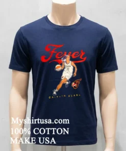 Wnba Caitlin Clark 22 Indiana Fever Vintage Shirt Navy Shirt