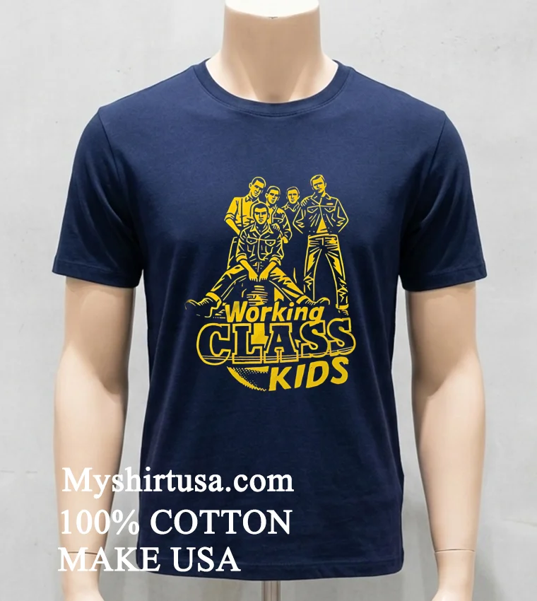 Working Class Kids Shirt - navy-shirt Working Class Kids Shirt Navy Shirt