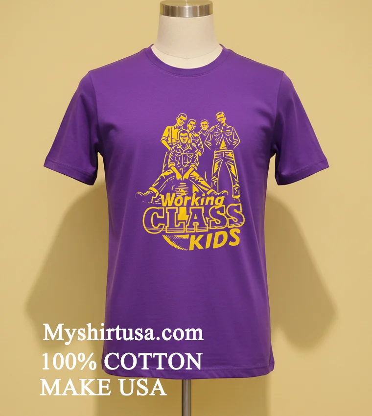 Working Class Kids Shirt Purple Shirt