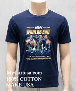 Worlds End Aew World Championship 4 Way Samoa Joe Swerve Strickland Mjf Adam Page Shirt