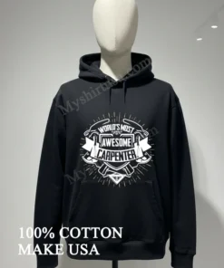 World S Most Awesome Carpenter Logo funny america t-shirts